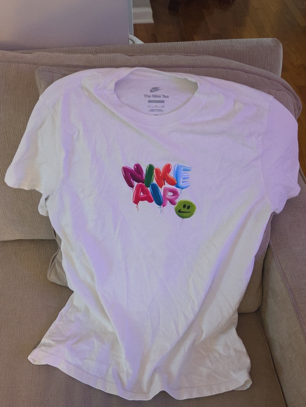 Nike Multicolor Balloon Logo Art Print on White